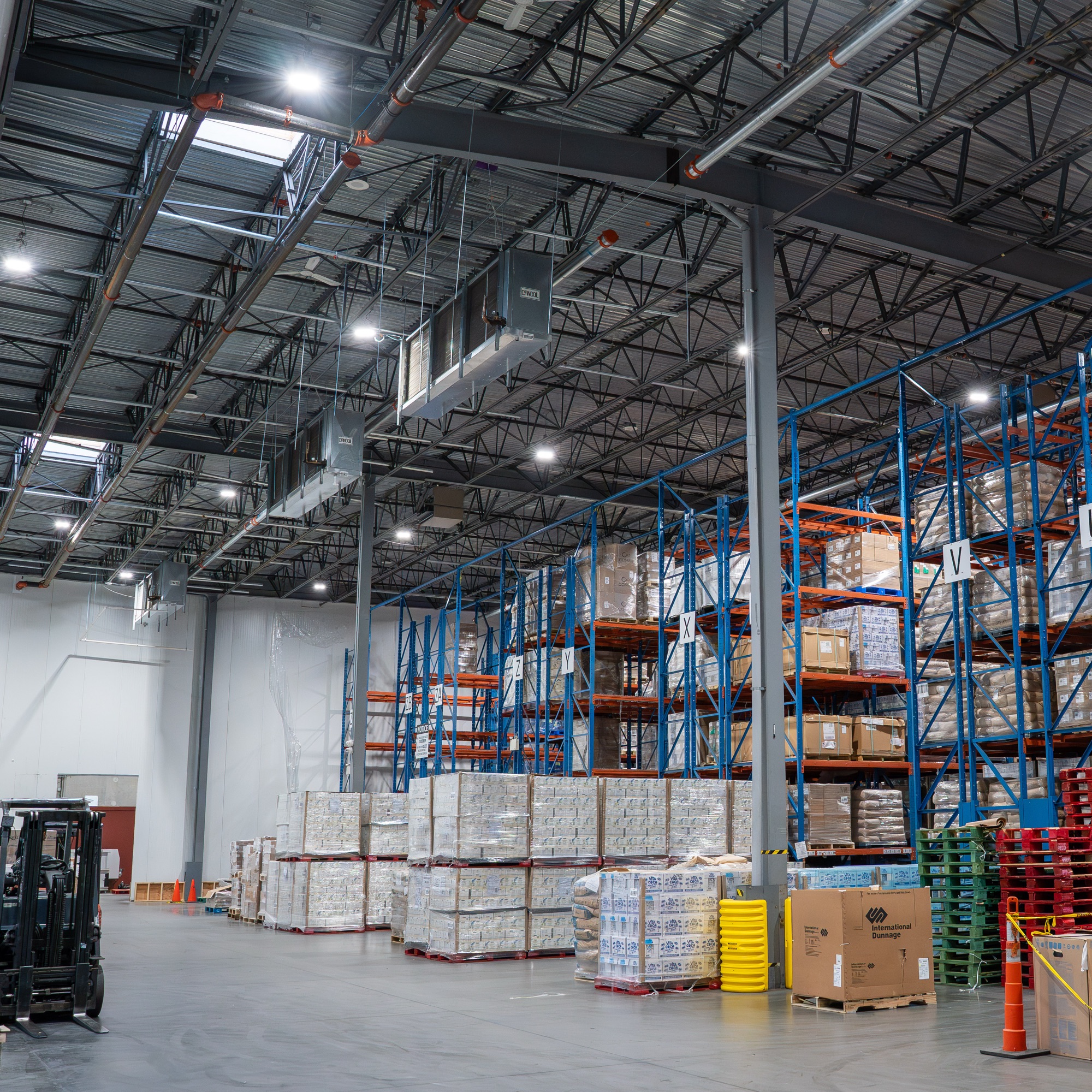 Racking and stored product